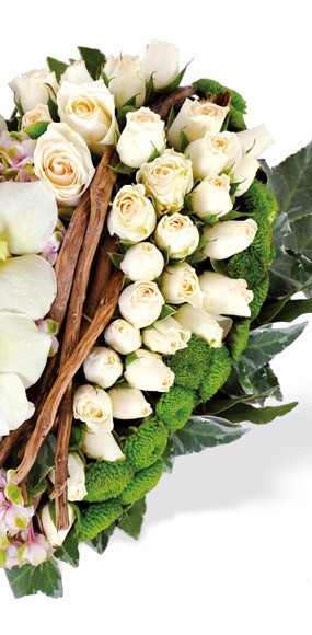 mosaïque : vue sur le demi coeur blanc douceur