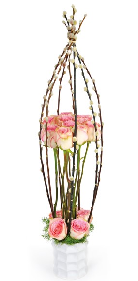 mosaïque : vue sur l'ensemble de la composition Cage d'Amour