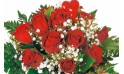 L'Agitateur Floral | zoom sur le centre du bouquet de roses rouges Milan