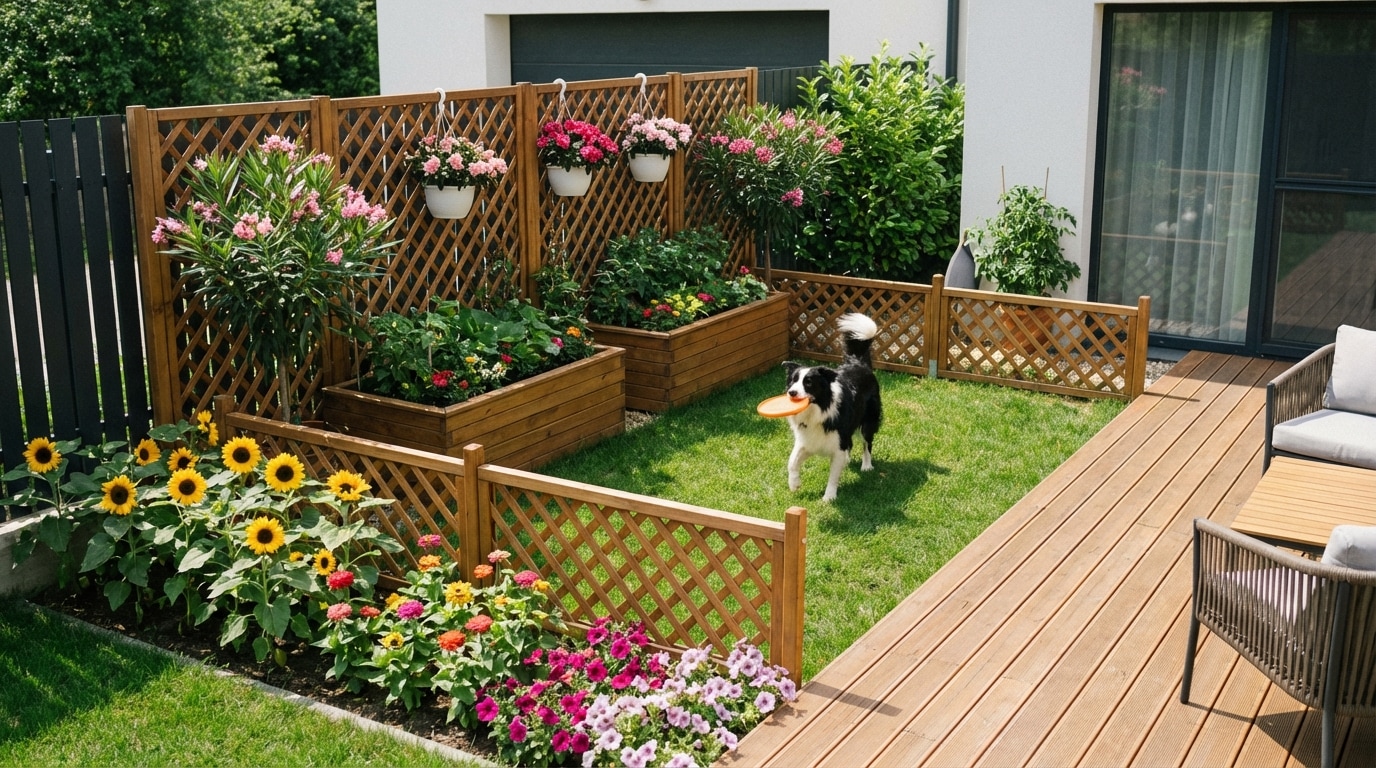 Prévention sécurité jardin chien plantes hauteur