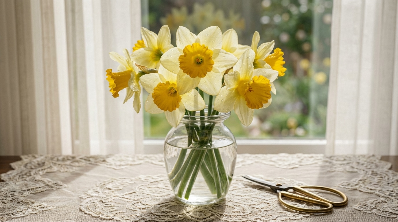 jonquilles délicates bouquet printemps parfum naturel