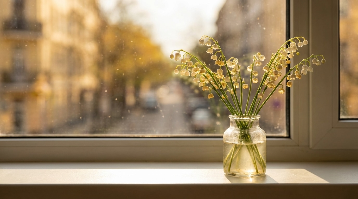 Muguet flétri chaleur soleil ennemis conservation vase