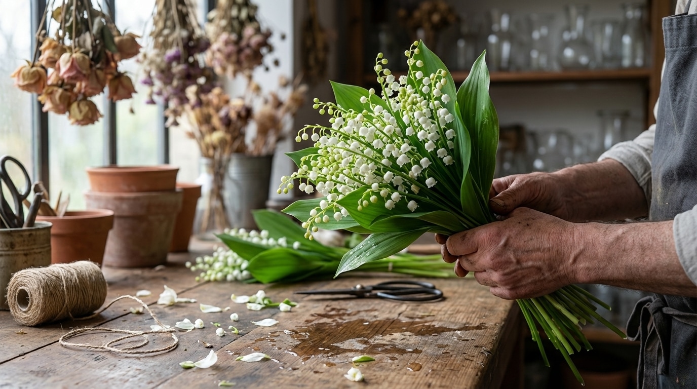 Bouquet muguet artisan fleuriste création 1er mai