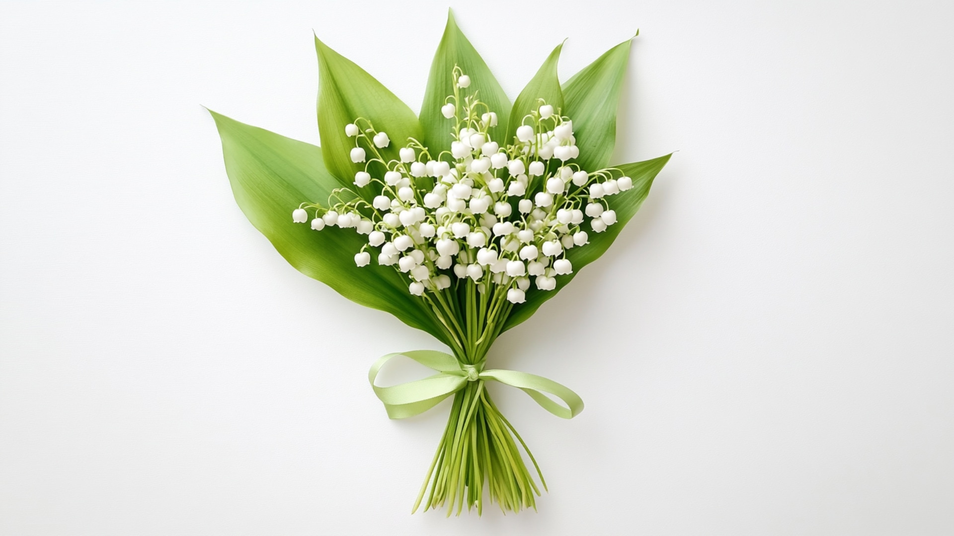 bouquet de muguet blanc porte-bonheur