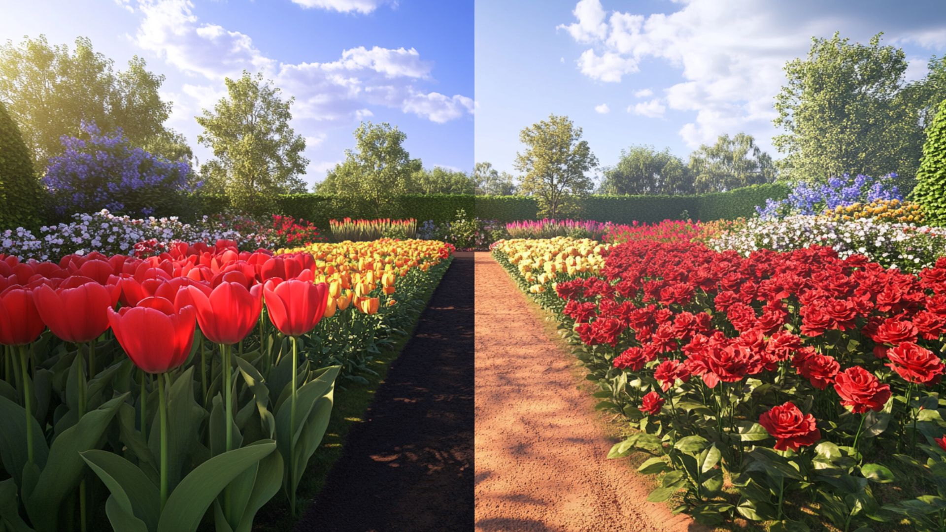 Calendrier floraison rouge saisonnier mars septembre