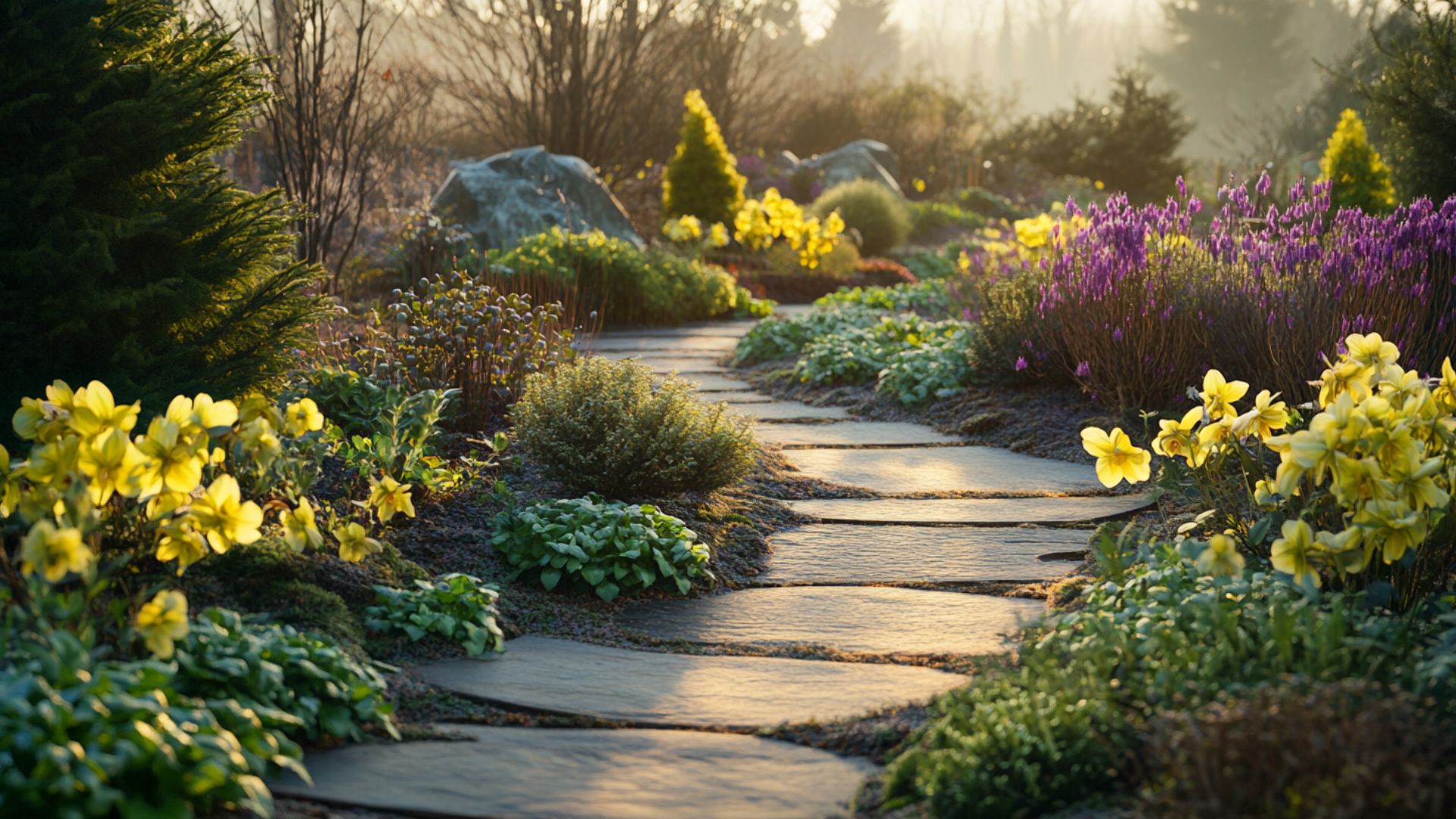 Composition florale hivernale artistique