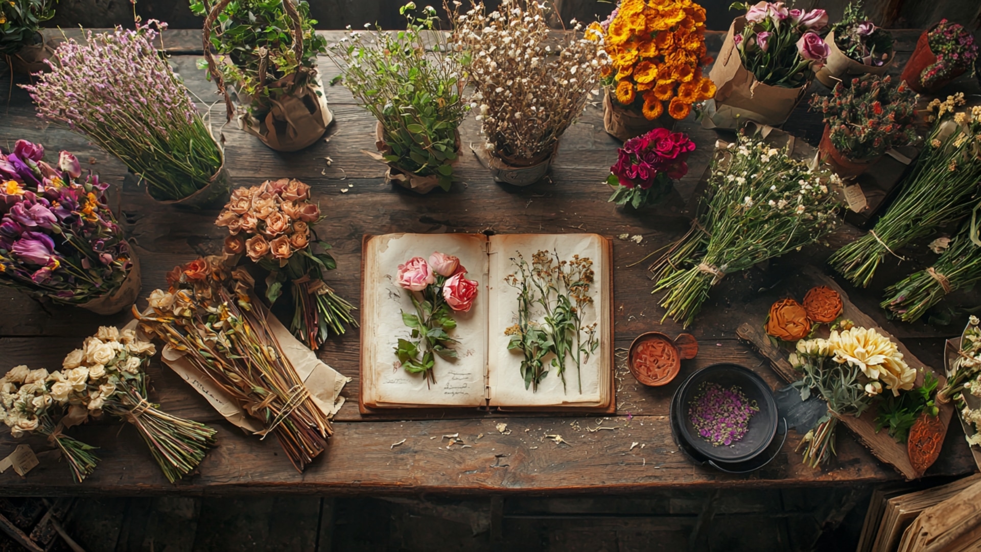 Différentes méthodes de séchage des fleurs
